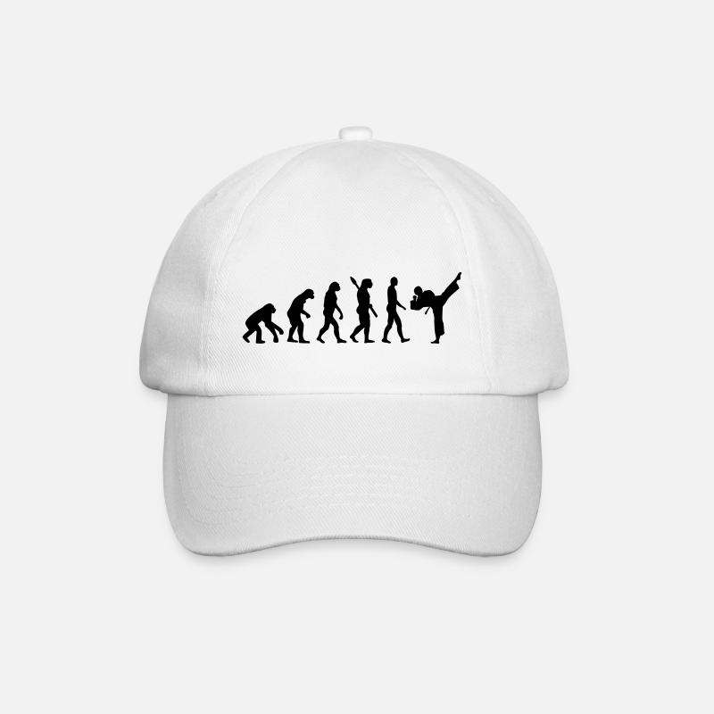 Evolution Karate - Baseballkappe - Weiß/Weiß