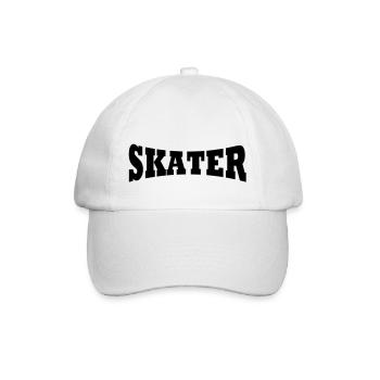Skater Schiftzug - Casquette classique - blanc/blanc - Devant