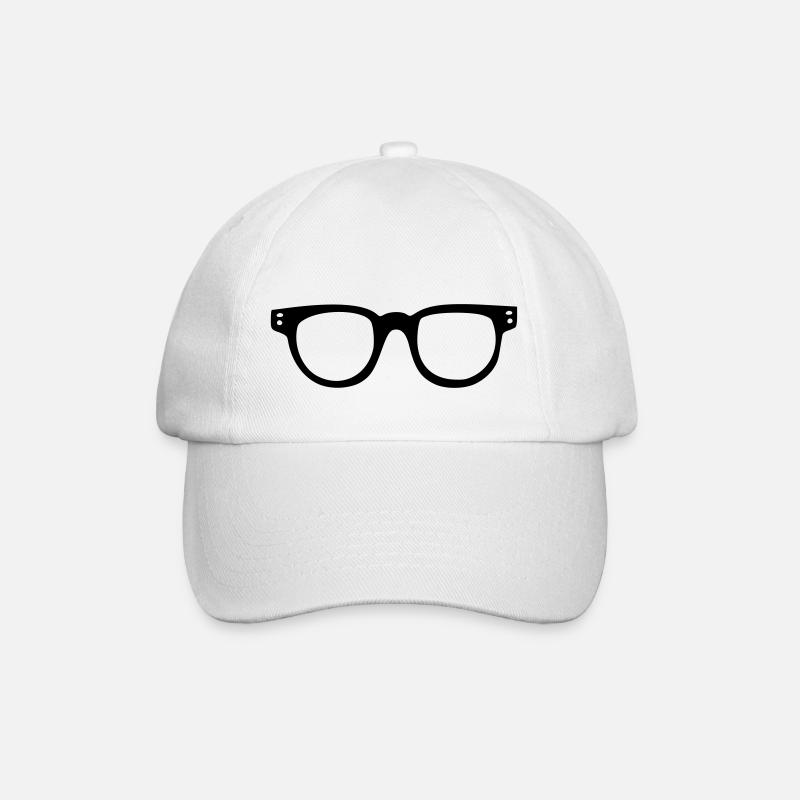 Brille - Baseballkappe - Weiß/Weiß