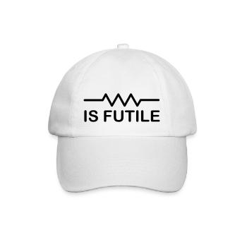 Resistance is Futile - Baseball Cap - white/white - Front