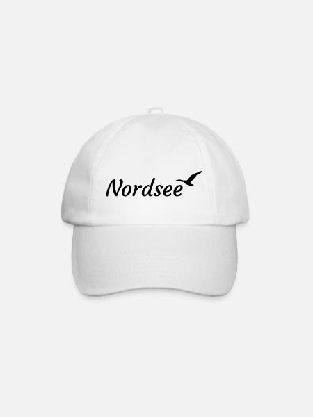 Nordsee - Baseballkappe - Weiß/Weiß