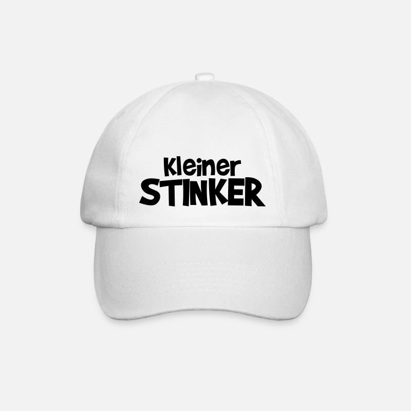 kleiner Stinker - Baseballkappe - Weiß/Weiß