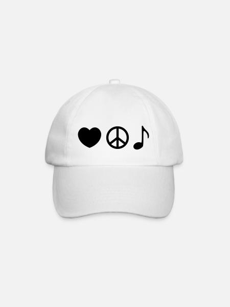 musique - Casquette classique - blanc/blanc