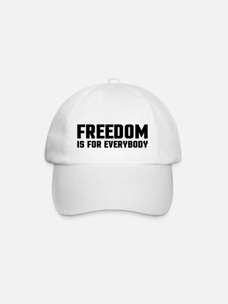 freedom_1 - Baseballkappe - Weiß/Weiß