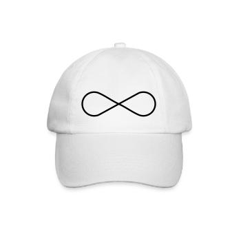 Unendlich Symbol - Unendlichkeit - Baseballkappe - Weiß/Weiß - Vorne