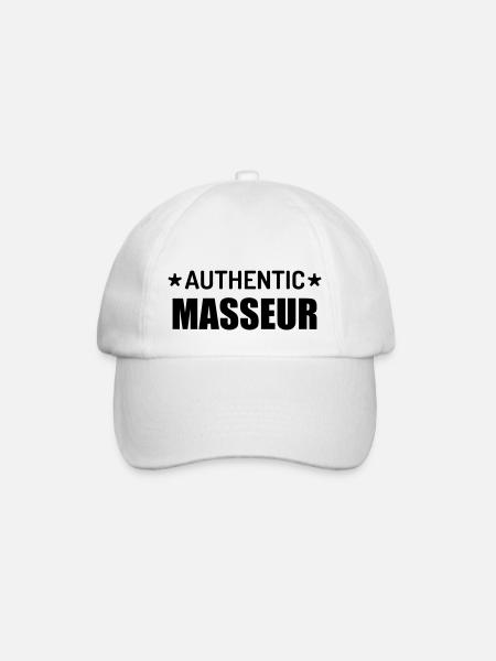 Massage / Masseur / Masseuse / Métier / Job - Casquette classique - blanc/blanc