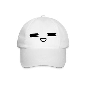 kawaii_face_16 - Baseballkappe - Weiß/Weiß - Vorne