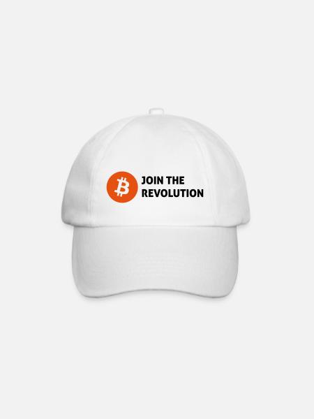 bitcoin - Baseballkappe - Weiß/Weiß