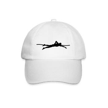 swimmer - Baseball Cap - white/white - Front