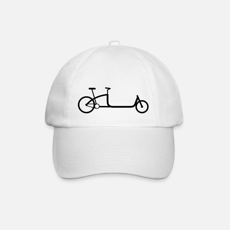 Das ganz große Lastenrad - Baseballkappe - Weiß/Weiß