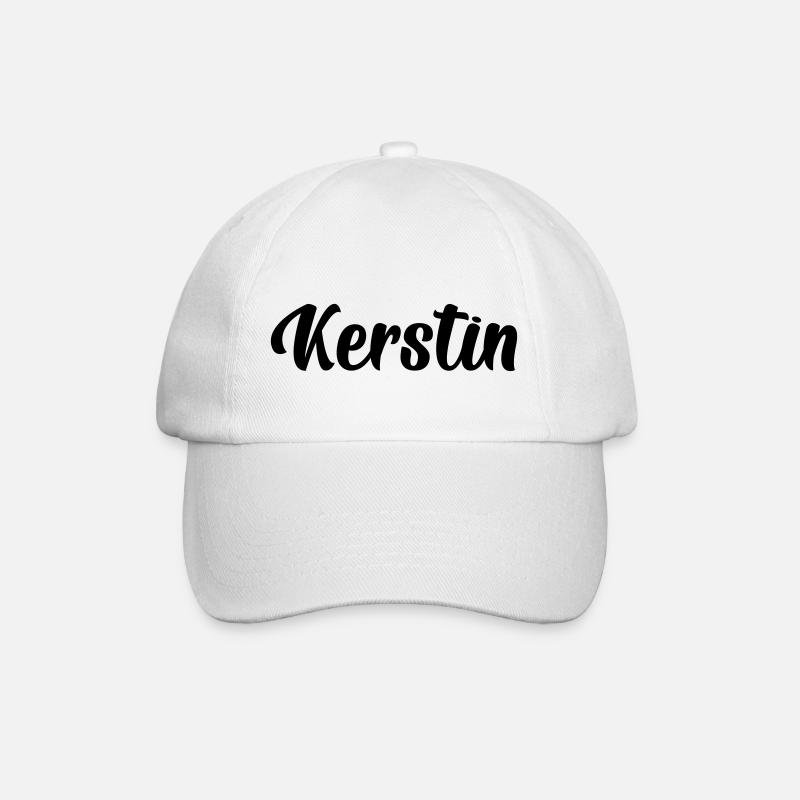 Kerstin - Baseballkappe - Weiß/Weiß