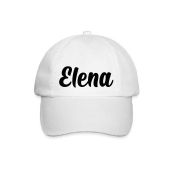 Elena - Baseballkappe - Weiß/Weiß - Vorne