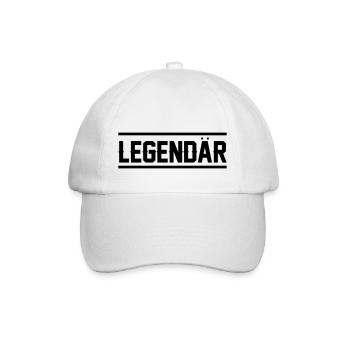 Legendär - Baseballkappe - Weiß/Weiß - Vorne