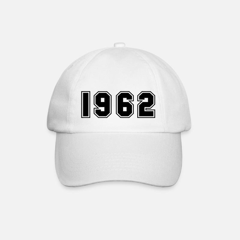 1962 - Baseballkappe - Weiß/Weiß