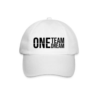 Devise Une équipe - Casquette classique - blanc/blanc - Devant