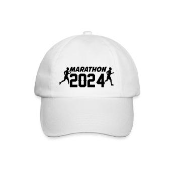 marathon 2024 - Baseballkappe - Weiß/Weiß - Vorne