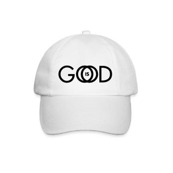 GOD IS GOOD - Baseball Cap - white/white - Front
