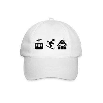 Ski - Casquette classique - blanc/blanc - Devant