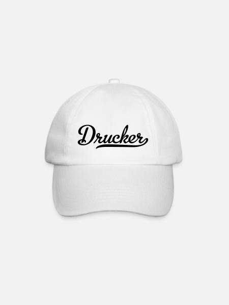 DRUCKER - Baseballkappe - Weiß/Weiß