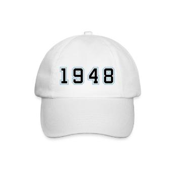 1948 Année Anniversaire - Casquette classique - blanc/blanc - Devant