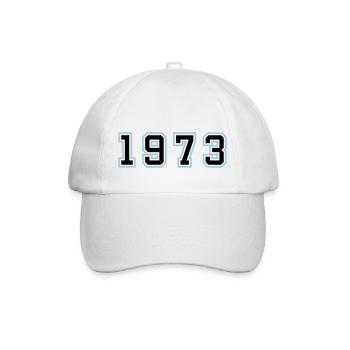 1973 Année Anniversaire - Casquette classique - blanc/blanc - Devant