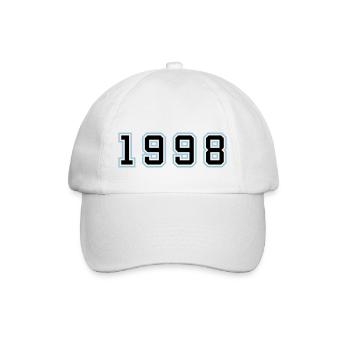 1998 Year Birthday - Baseball Cap - white/white - Front