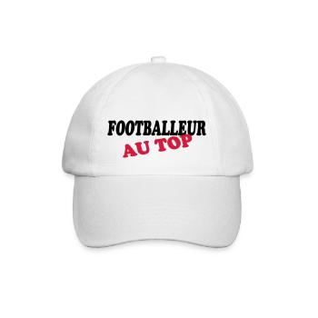 FUSSBALLER AN DER SPITZE - Baseballkappe - Weiß/Weiß - Vorne