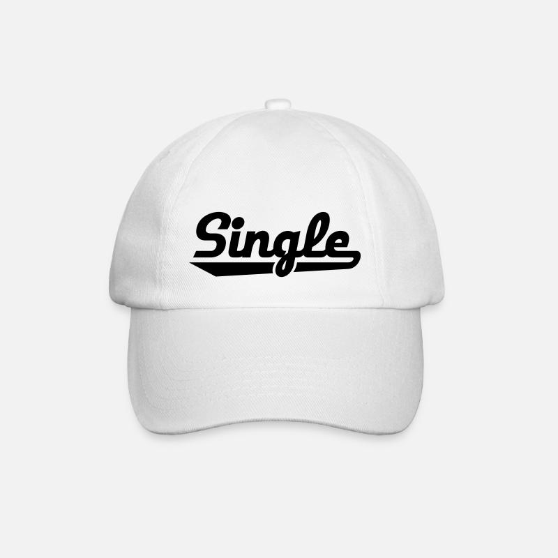 Célibataire - Casquette classique - blanc/blanc