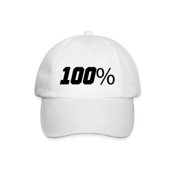 100 - Casquette classique - blanc/blanc - Devant