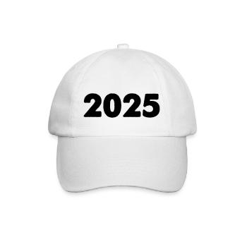 2025 - Baseballkappe - Weiß/Weiß - Vorne