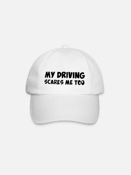 Ma conduite me fait peur aussi. - Casquette classique - blanc/blanc