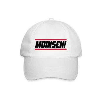 Moinsen Moin - Baseballkappe - Weiß/Weiß - Vorne