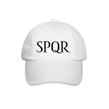 SPQR lettrage vecteur foncé - Casquette classique - blanc/blanc - Devant