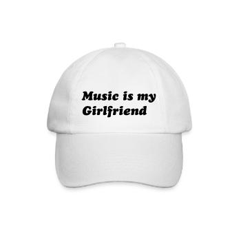 music - Baseball Cap - white/white - Front