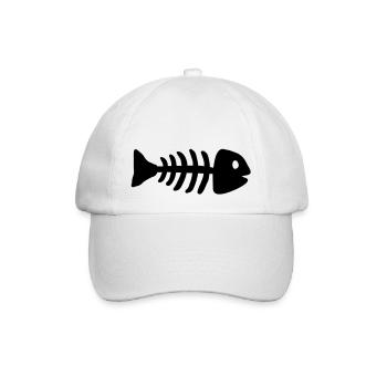 fisch_1___f1 - Baseball Cap - white/white - Front