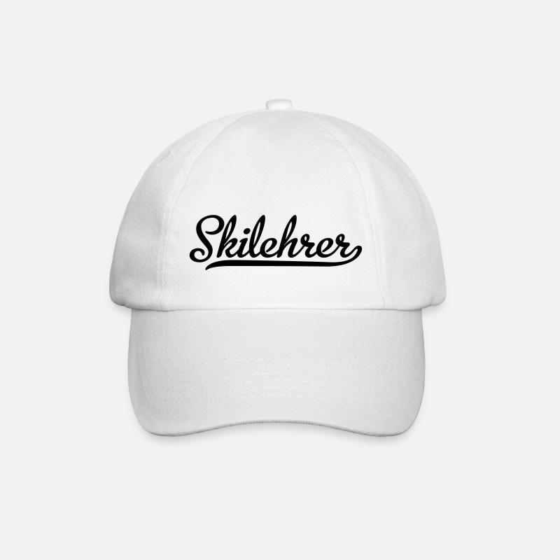 Skilehrer - Baseballkappe - Weiß/Weiß