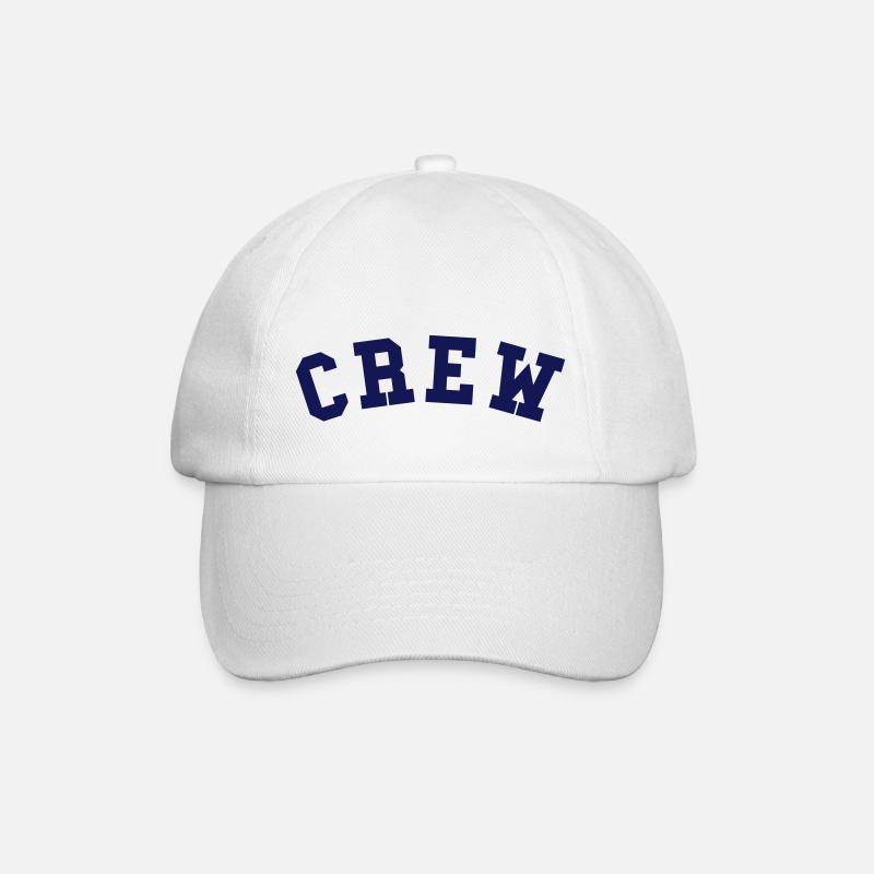 College Design Print Crew - Baseballkappe - Weiß/Weiß