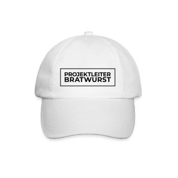 Projektleiter Bratwurst - Baseballkappe - Weiß/Weiß - Vorne