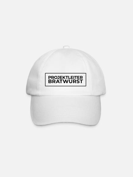 Projektleiter Bratwurst - Baseballkappe - Weiß/Weiß
