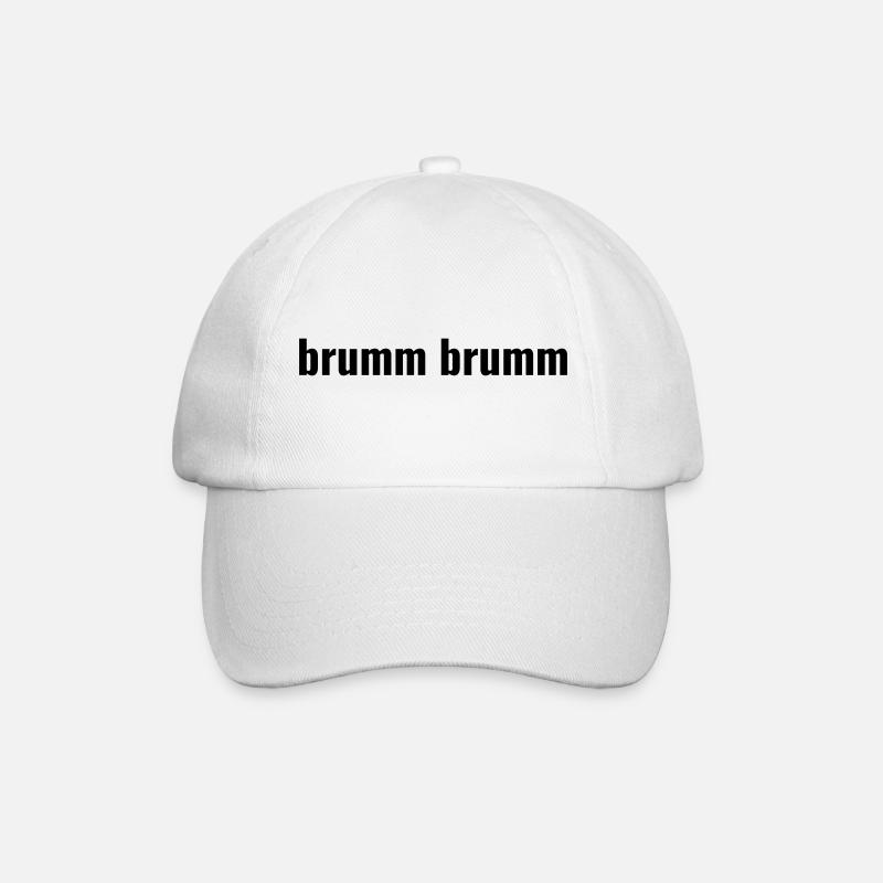 brumm brumm - Baseballkappe - Weiß/Weiß