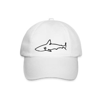 requin - Casquette classique - blanc/blanc - Devant