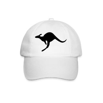 Kangaroo wallaby l'outback australien kangourou - Casquette classique - blanc/blanc - Devant