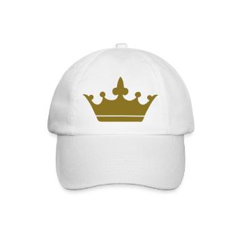 Krone - Baseballkappe - Weiß/Weiß - Vorne