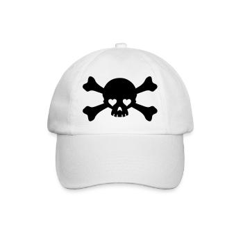 eyes skull - Baseball Cap - white/white - Front