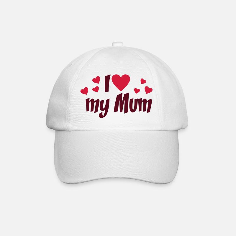 Mama - Baseballkappe - Weiß/Weiß