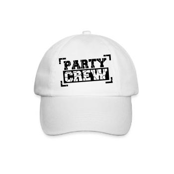 Party Crew Design - Baseball Cap - white/white - Front