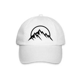 mountains sunshine - Baseballkappe - Weiß/Weiß - Vorne