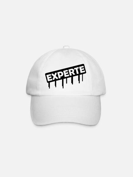 experte - Baseballkappe - Weiß/Weiß