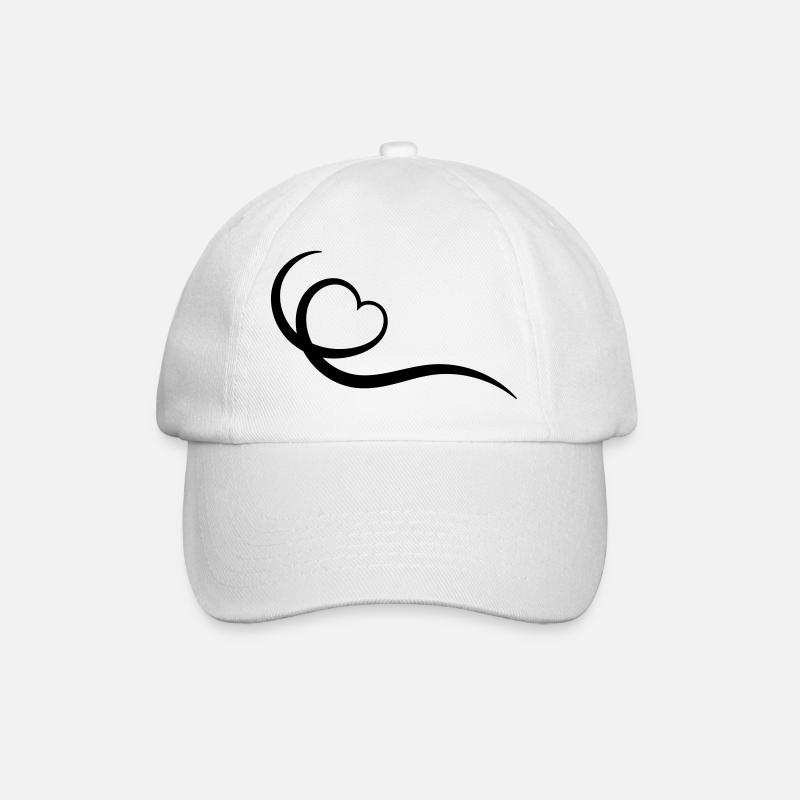 Coeur - Casquette classique - blanc/blanc