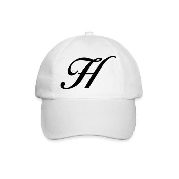 H - Baseballkappe - Weiß/Weiß - Vorne